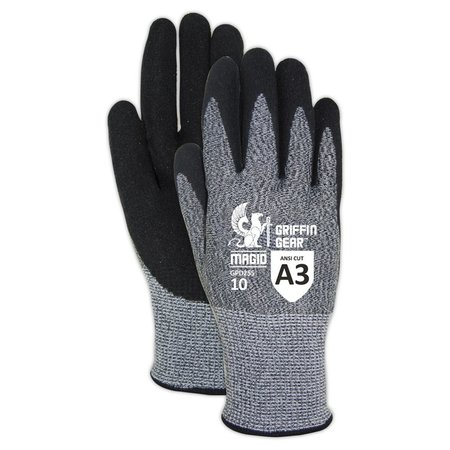 Magid DROC Hyperon Blended NitriX Grip Technology Palm Coated Work Gloves  Cut Level A3 GPD255-10